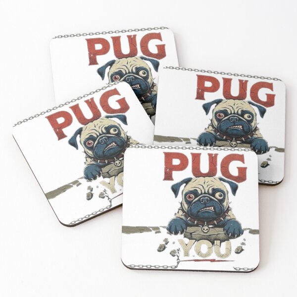 Artikelvorschau, PUG YOU? Think Again. The Angriest Pug You'll Ever Meet Warning: This Pug Has Attitude Cute? Not Today. entworfen und verkauft von Marketflowcreation .