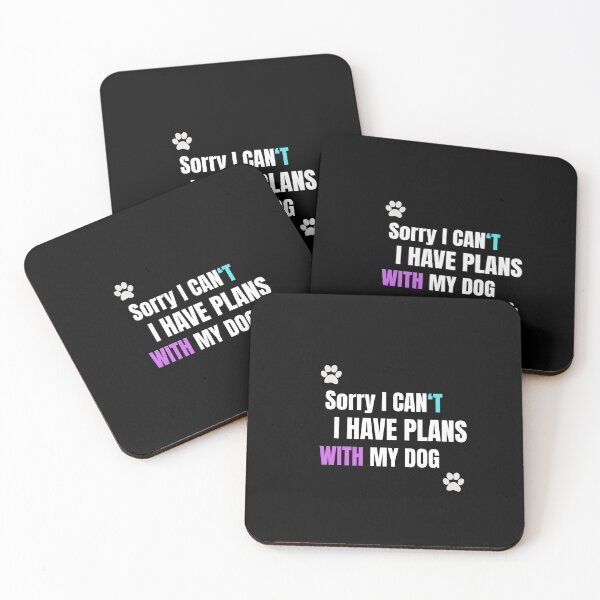 Item preview, Sorry I Can't I Have Plans With My Dog - Funny Dog Shirt - Dog Lover Gift - Introvert Dog Mom Tee - Anti Social Dog Owner Shirt designed and sold by WoofNWit.