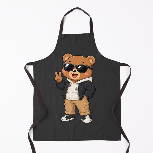 Item preview, Cool Teddy Bear Hoodie Sunglasses Peace Sign Urban designed and sold by Seculinator.