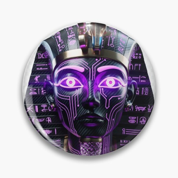 Item preview, Cyberpunk Pharaoh: Neon Egyptian God King designed and sold by Neo Tokio.