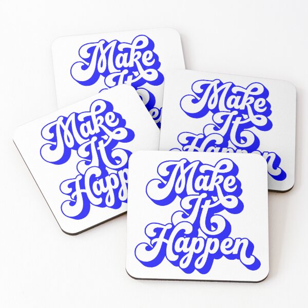 Item preview, Make It Happen Retro 3D Art designed and sold by FaizArtShop.