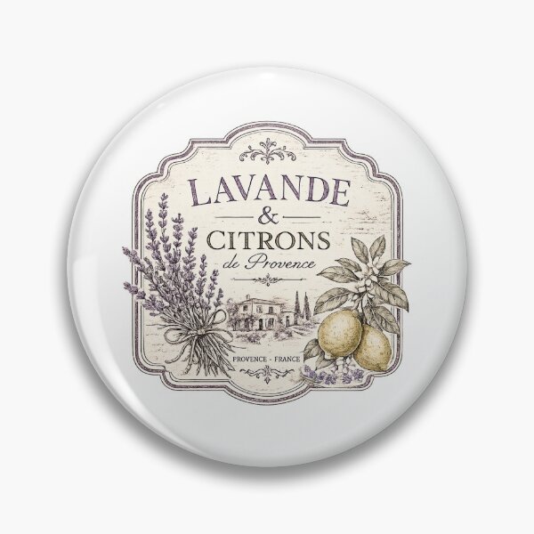 Item preview, lavande et citron vintage provence label colored  designed and sold by crealook01.
