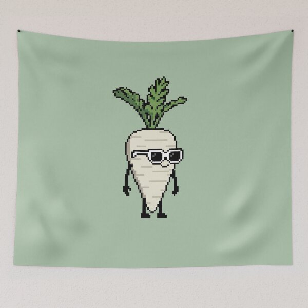 Item preview, Parsnip white Pixel designed and sold by White Rim Mates.