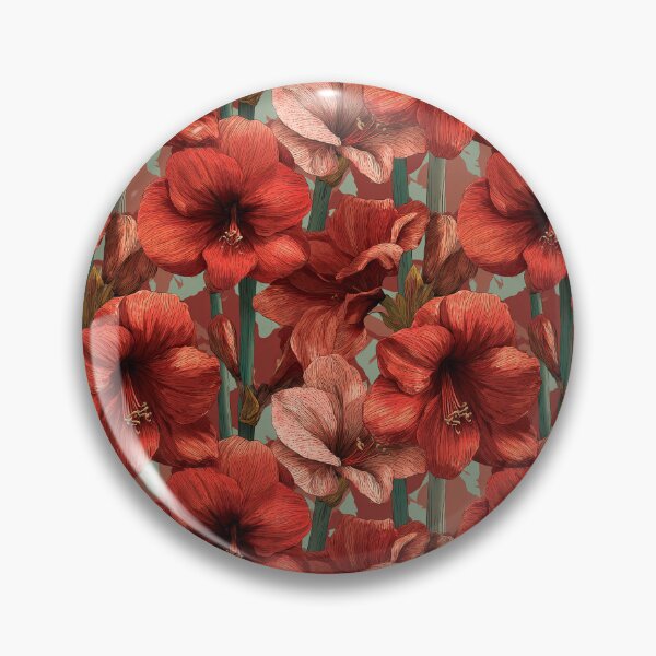 Item preview, Petaled Amaryllis Print  - Botanical Garden Pattern   - Moms Day Gifts designed and sold by RoyalStarsPatts.