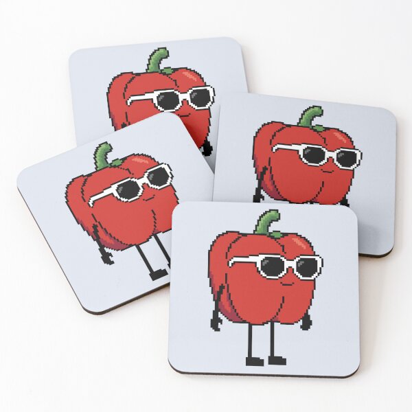 Item preview, Paprika red Pixel designed and sold by White Rim Mates.