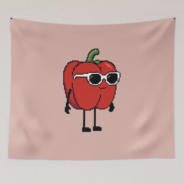 Item preview, Paprika red Pixel designed and sold by White Rim Mates.