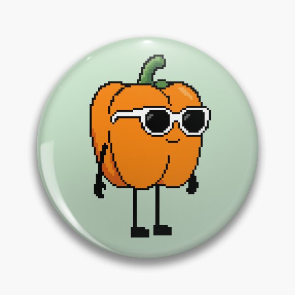 Item preview, Paprika orange Pixel designed and sold by White Rim Mates.