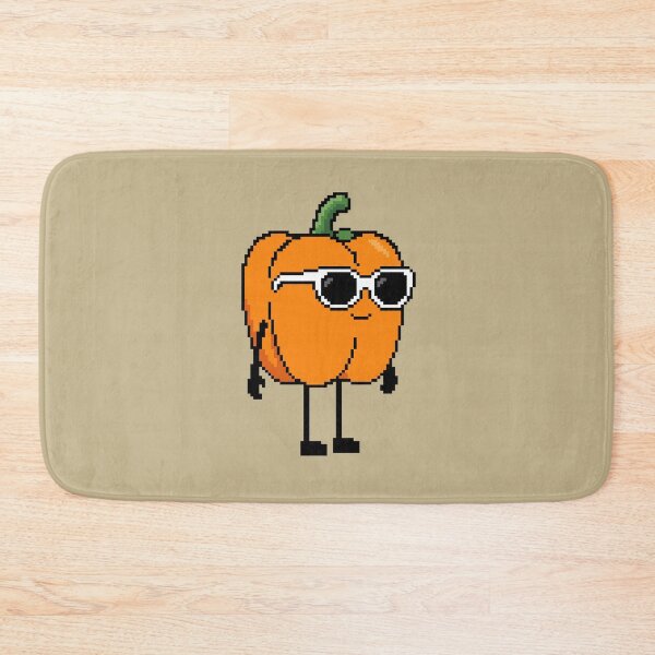 Item preview, Paprika orange Pixel designed and sold by White Rim Mates.