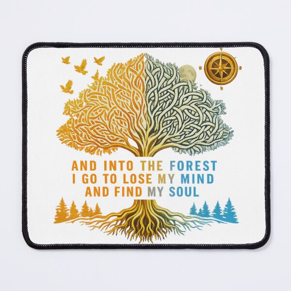 Item preview, Into the Forest Golden and Blue Tree of Soul designed and sold by GabeMountainArt.