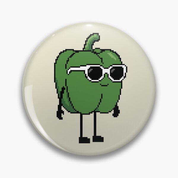 Item preview, Paprika green Pixel designed and sold by White Rim Mates.