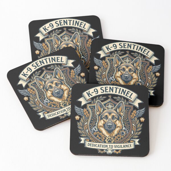 Item preview, K-9 Sentinel German Shepherd Crest – Dedication To Vigilance Tactical Badge designed and sold by vividthreads99.
