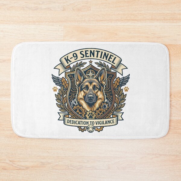 Item preview, K-9 Sentinel German Shepherd Crest – Dedication To Vigilance Tactical Badge designed and sold by vividthreads99.