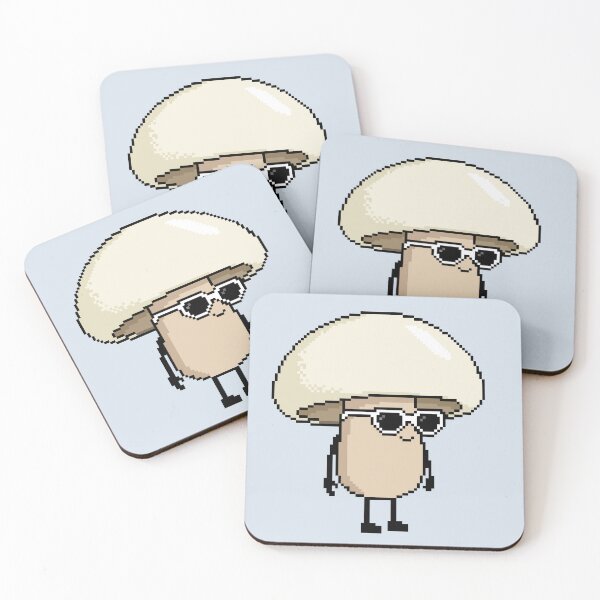 Item preview, Mushroom white Pixel designed and sold by White Rim Mates.