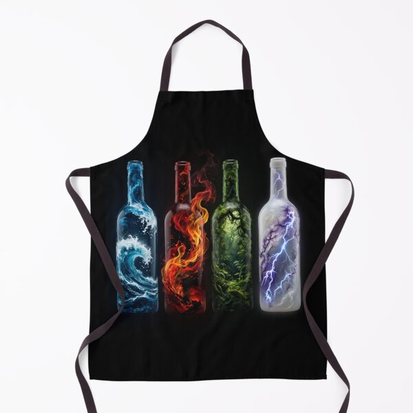 Item preview, Four Element Bottles Water Fire Earth Lightning designed and sold by Pioneer Spirit Market.