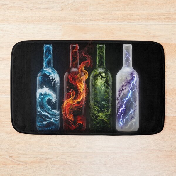 Item preview, Four Element Bottles Water Fire Earth Lightning designed and sold by Pioneer Spirit Market.