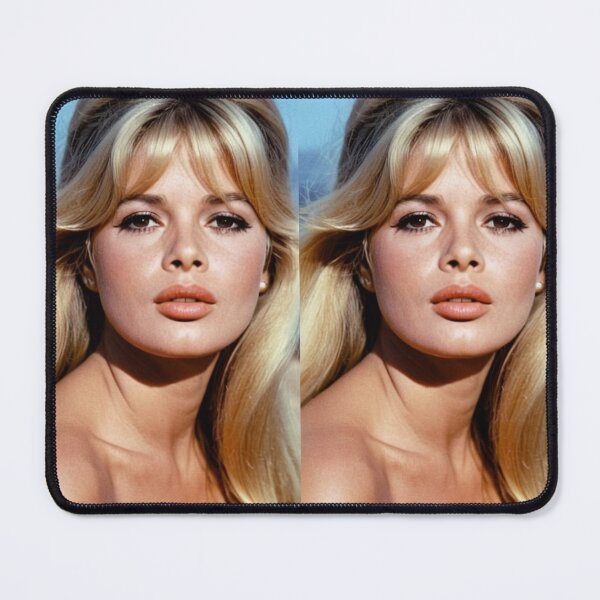 Item preview, Cinema - Great French Actress, Bare Shoulders Portrait against Blue Sky Background of the 1960s designed and sold by Beat-It.