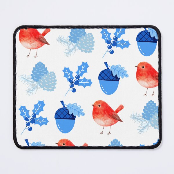 Item preview, Red, white and blue Christmas with robin designed and sold by BritishDelights.