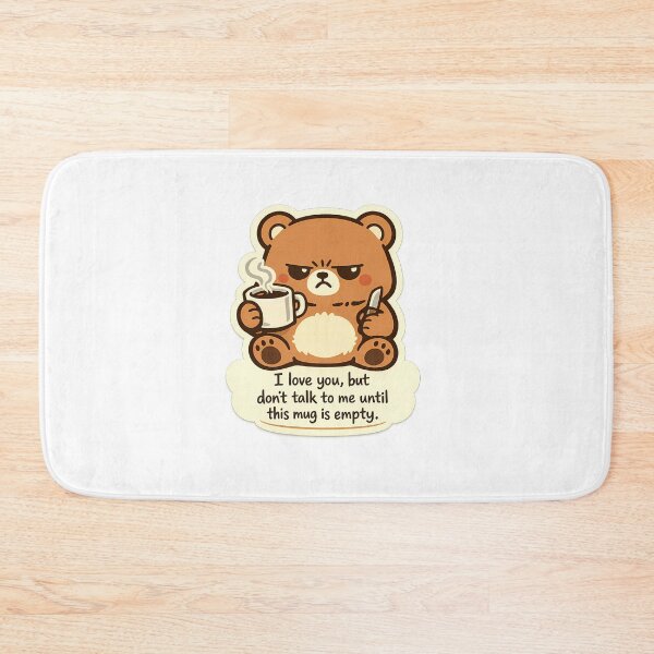 Item preview, Talk To Me Before Coffee Sticker designed and sold by MIROUZ2000.