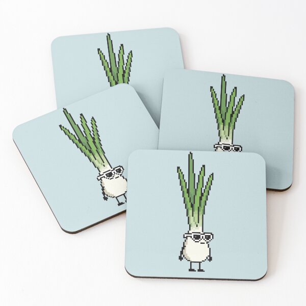 Item preview, Green onion Pixel designed and sold by White Rim Mates.