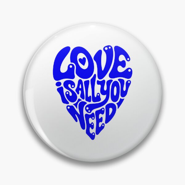 Item preview, Groovy Heart 'Love Is All You Need' Typography designed and sold by FaizArtShop.