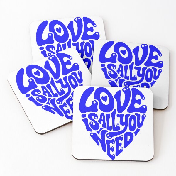 Item preview, Groovy Heart 'Love Is All You Need' Typography designed and sold by FaizArtShop.