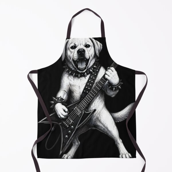 Item preview, Rock Labrador Guitarist — Fierce Metal Dog on Drums designed and sold by Natsey.