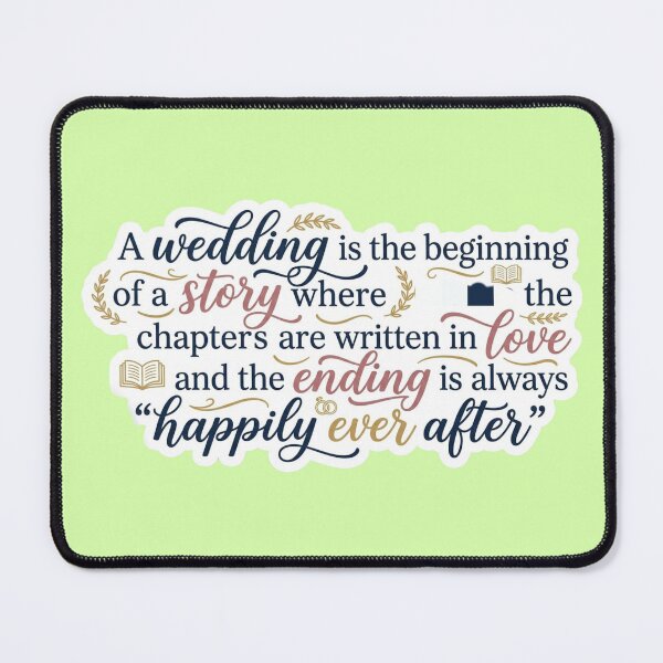 Item preview, Wedding Story Beginning - Romantic Marriage Quote Sticker designed and sold by Scro-Ciob-Shop.