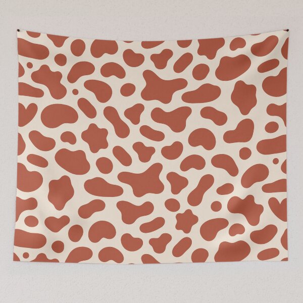 Item preview, Rust Orange Cow Print Pattern designed and sold by teeperfect.