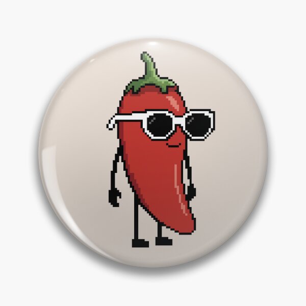 Item preview, Chili pepper red Pixel designed and sold by White Rim Mates.