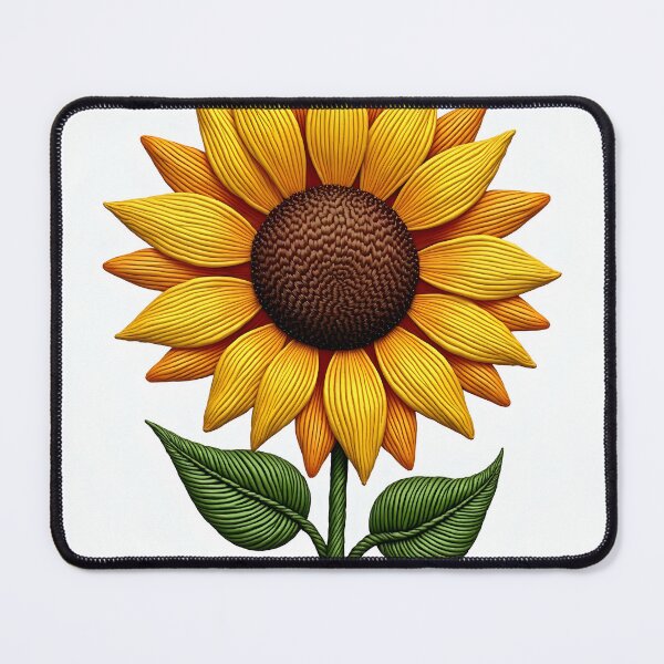 Item preview, Sunflower Embroidery Patch Cute Floral Gift T-Shirt designed and sold by MilaPrintify.