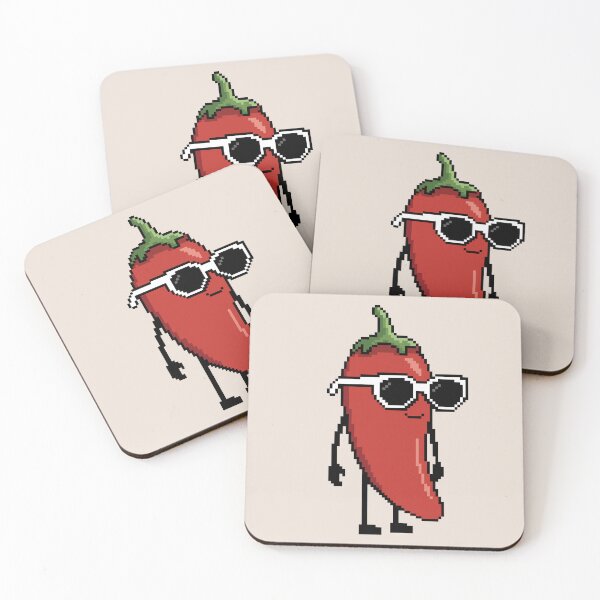 Item preview, Chili pepper red Pixel designed and sold by White Rim Mates.