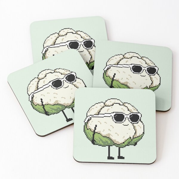 Item preview, Cauliflower Pixel designed and sold by White Rim Mates.