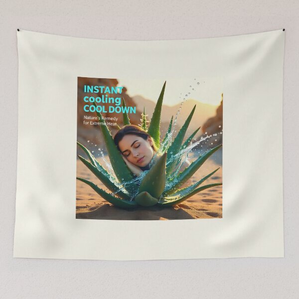 Item preview, Instant Cooling Aloe Vera Skincare | Extreme Heat Wave Thermal Relief and Sun Recovery designed and sold by Creative-RE.