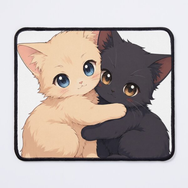 Item preview, Cute Chibi Cats Hugging Anime Art designed and sold by Poldi89.