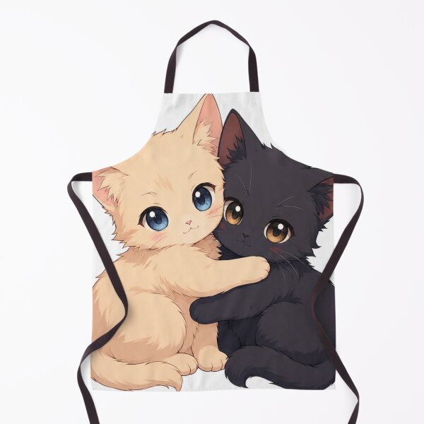 Item preview, Lindos gatos chibi abrazándose (arte anime) designed and sold by Poldi89.