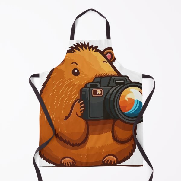 Item preview, Capybara Photographer with Vintage Camera 1 designed and sold by mcraft studio.