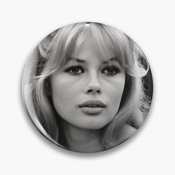 Item preview, Cinema - Great French Actress, Black and White Contemplative Profile Portrait of the 1960s designed and sold by Beat-It.