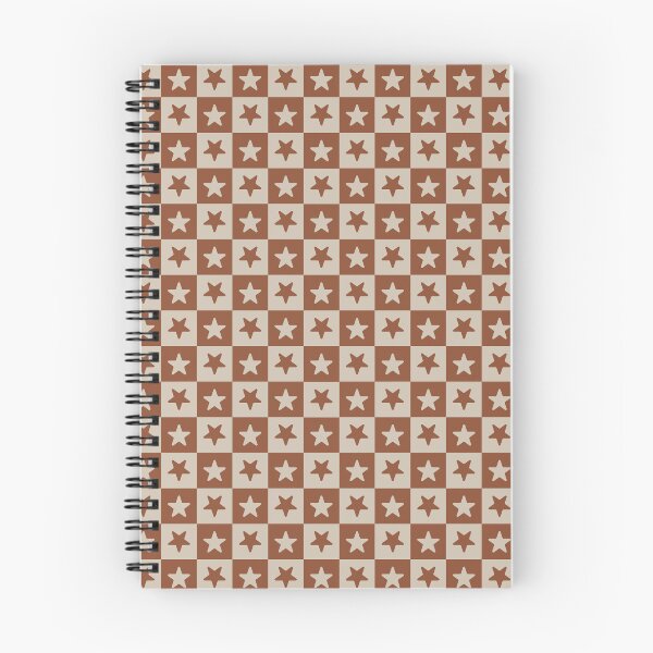 Item preview, Copper and Sand checkered stars designed and sold by pattern-archive.