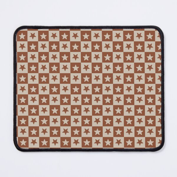 Item preview, Copper and Sand checkered stars designed and sold by pattern-archive.