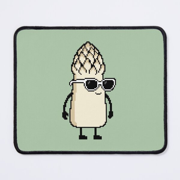 Item preview, Asparagus white Pixel designed and sold by White Rim Mates.