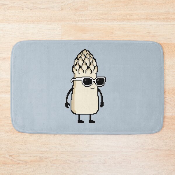 Item preview, Asparagus white Pixel designed and sold by White Rim Mates.