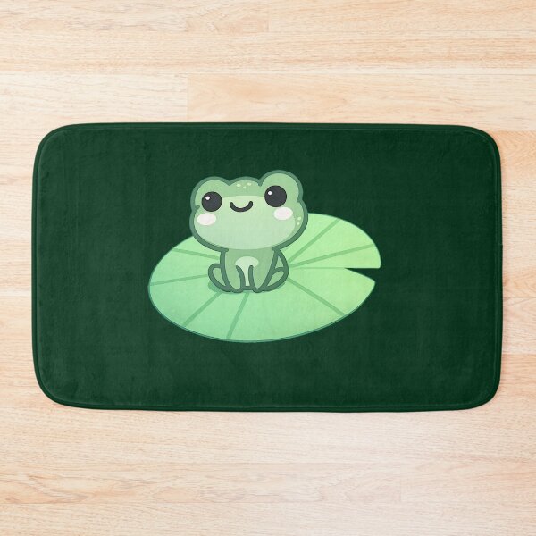 Item preview, Cute Kawaii Frog on Lily Pad | Minimalist Frogcore Cottagecore Frog Sticker designed and sold by ronakris009.