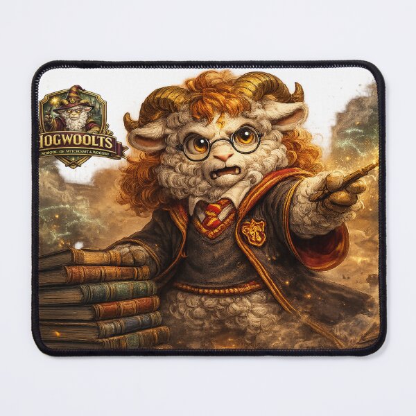 Item preview, Redmane Ram, Wand Raised and Ready | Hogwooltz Sheepism Parody designed and sold by Thpoar.