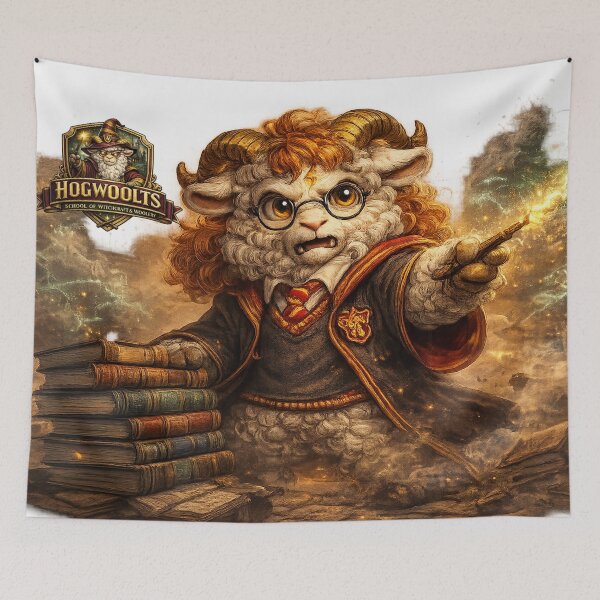 Item preview, Redmane Ram, Wand Raised and Ready | Hogwooltz Sheepism Parody designed and sold by Thpoar.