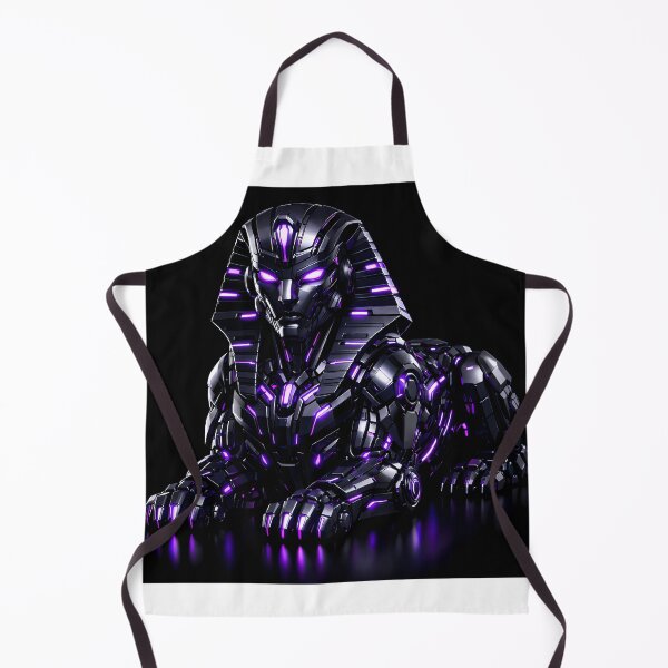 Item preview, Cyberpunk Sphinx – Neon Violet Guardian designed and sold by Neo Tokio.