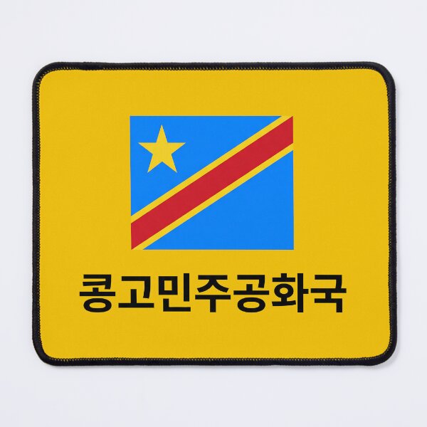 Item preview, DR Congo Korean Hangul Flag Design designed and sold by MonoGreenery.