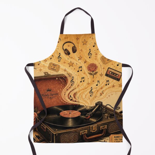 Item preview, Vintage Record Player Nostalgic Music Art Print designed and sold by Pink-Blossoms.