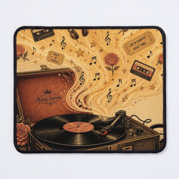 Item preview, Vintage Record Player Nostalgic Music Art Print designed and sold by Pink-Blossoms.