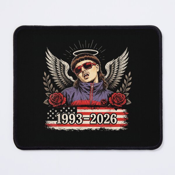 Item preview, Rest In Peace Peso Pluma Angel Wings Tribute Graphic Art Design designed and sold by StanaLuis.