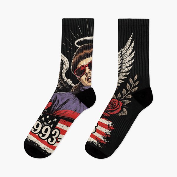 Item preview, Rest In Peace Peso Pluma Angel Wings Tribute Graphic Art Design designed and sold by StanaLuis.